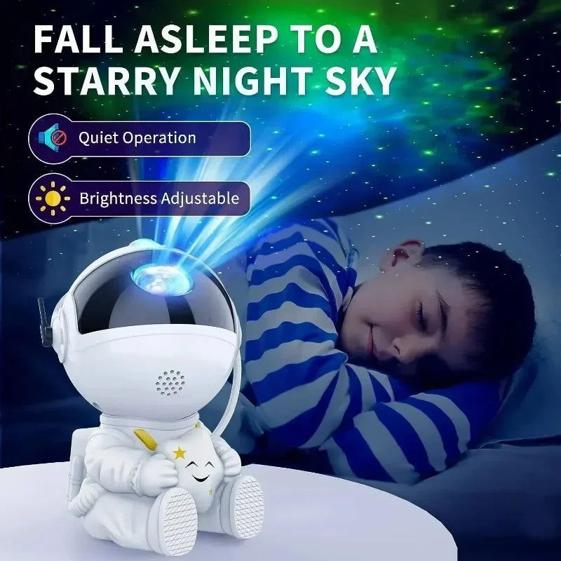 Galaxy Star Projector Spaceman Lamp