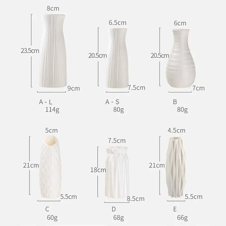 Modern Home Decoration Plastic Vase