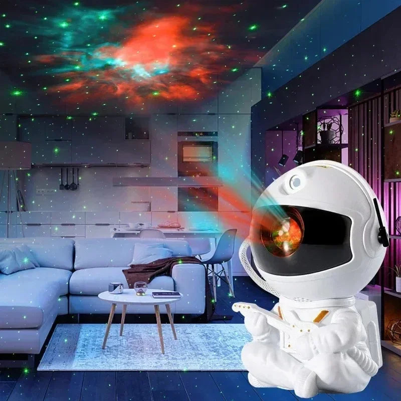 Galaxy Star Projector Spaceman Lamp